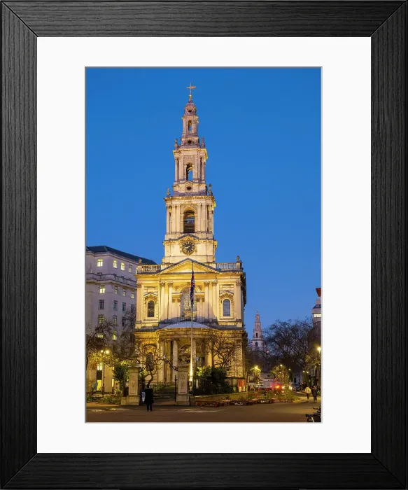 Framed Print : St Mary Le Strand Church, Strand, London, England, UK Framed Print : St Mary Le Strand Church, Strand, London, England, UK