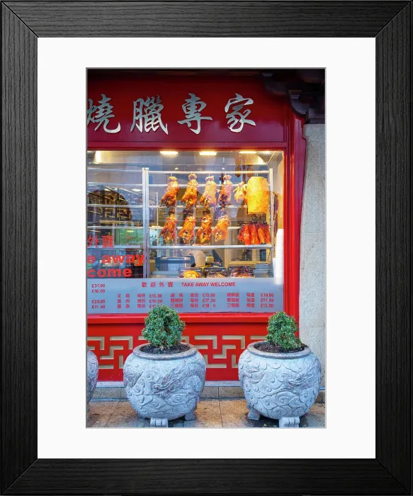Framed Print : Restaurant, China Town, London, England, UK Framed Print : Restaurant, China Town, London, England, UK