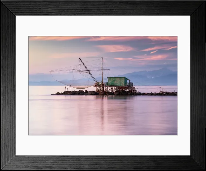 Framed Print : Long exposure at sunset in Bocca d'Arno, Marina di Pisa, province of Pisa, Tuscany, Italy Framed Print : Long exposure at sunset in Bocca d'Arno, Marina di Pisa, province of Pisa, Tuscany, Italy