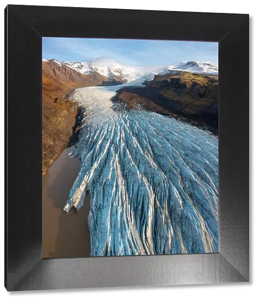 Sv√≠nafellsjokull glacier, Hornafjorour, Austurland, Iceland