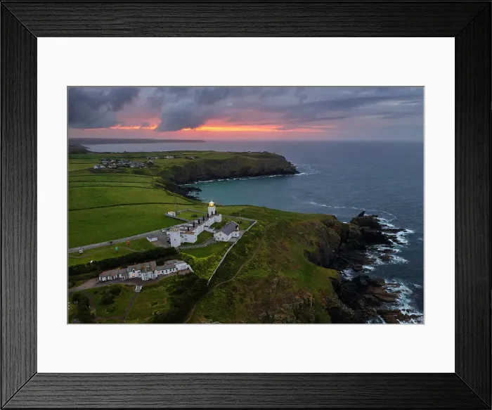 Framed Print : Lizard Point Lighthouse at sunrise, Lizard Point, Cornwall, United Kingdom Framed Print : Lizard Point Lighthouse at sunrise, Lizard Point, Cornwall, United Kingdom