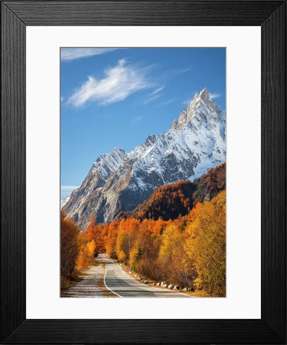 Framed Print : Mont Blanc Massif from the path to the Bertone Refuge in autumn. Ferret Valley, Courmayeur, Aosta district, Aosta Valley, Italy Framed Print : Mont Blanc Massif from the path to the Bertone Refuge in autumn. Ferret Valley, Courmayeur, Aosta district, Aosta Valley, Italy