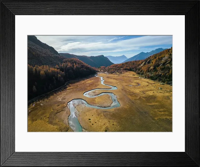 Framed Print : winding Duino river in Preda Rossa valley. Val Masino, Sondrio province, Lombardy, Italy Framed Print : winding Duino river in Preda Rossa valley. Val Masino, Sondrio province, Lombardy, Italy