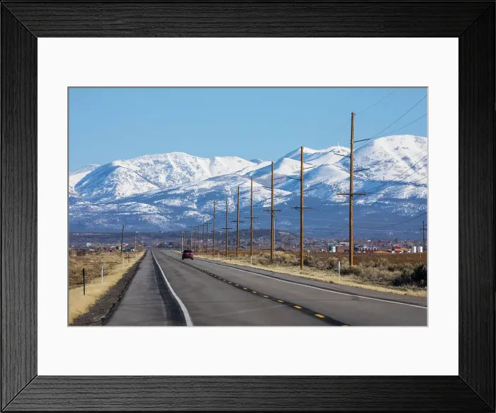 Framed Print : Route 191 & Abajo Mountains, Utah, USA Framed Print : Route 191 & Abajo Mountains, Utah, USA