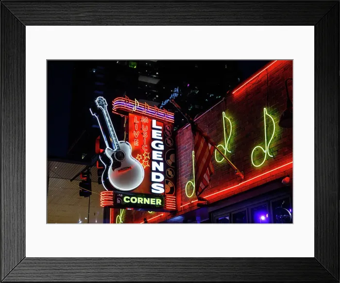 Framed Print : Legends Corner, Broadway, Nashville, Tennessee, USA Framed Print : Legends Corner, Broadway, Nashville, Tennessee, USA