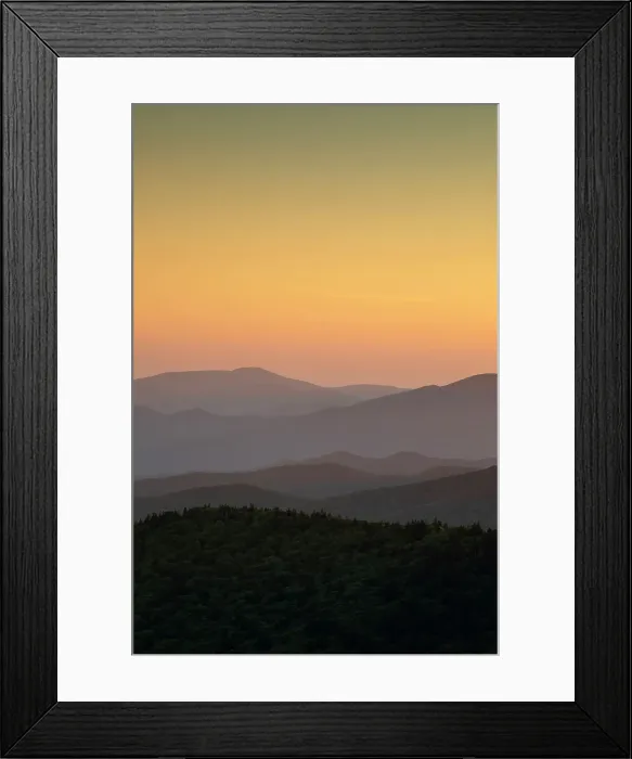 Framed Print : Clingmans Dome, Great Smoky Mountains National Park, North Carolina, USA