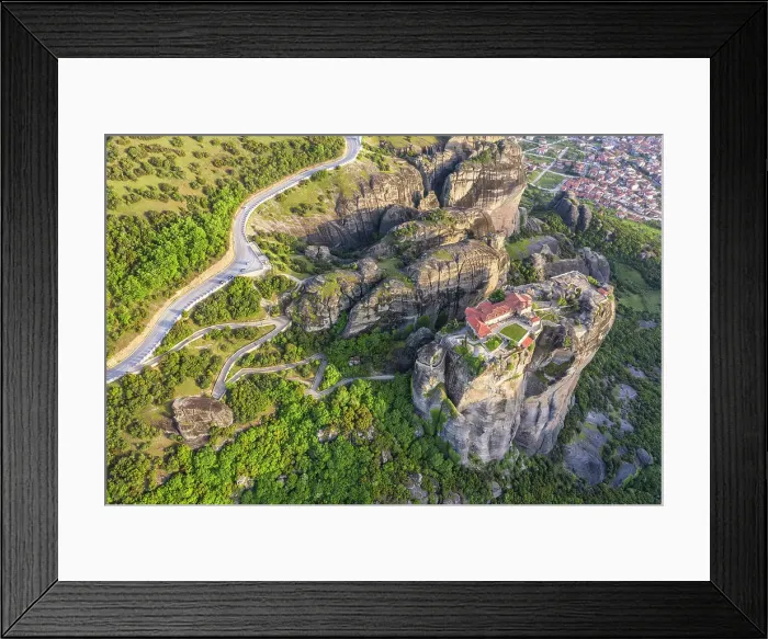 Framed Print : Monastery of Aghia Triada in Meteora, Kalabaka, Tessaglia, Greece Framed Print : Monastery of Aghia Triada in Meteora, Kalabaka, Tessaglia, Greece