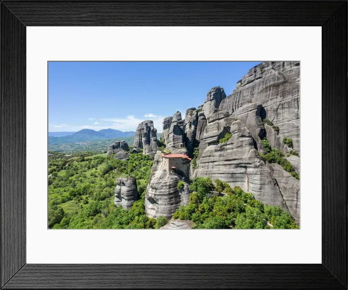 Framed Print : Monastery of Agios Nikolaos in Meteora, Kalabaka, Tessaglia, Greece Framed Print : Monastery of Agios Nikolaos in Meteora, Kalabaka, Tessaglia, Greece