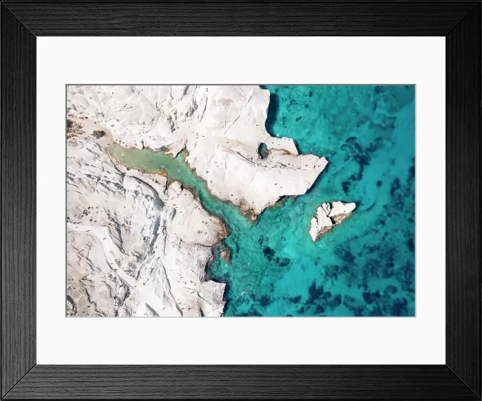 Framed Print : Sarakiniko Beach (Plaka, Milos Island, Cyclades Islands, Greece)