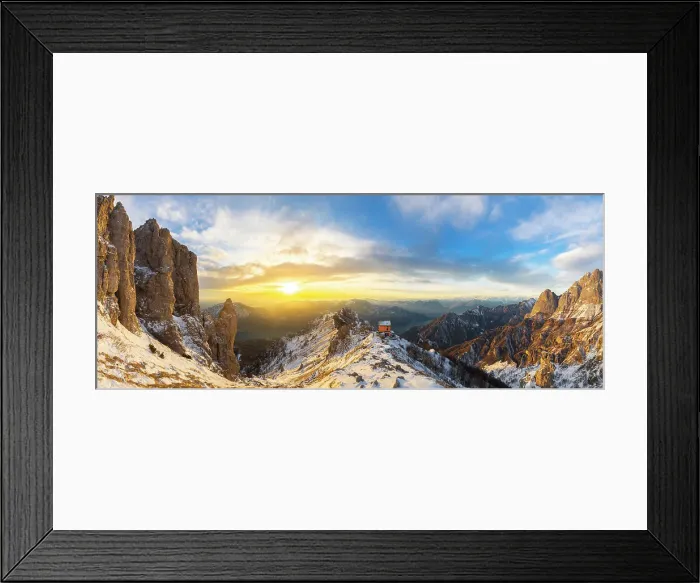 Framed Print : Lecco lake and Rifugio Rosalba at sunset during winter, Colle Pertusio, Mandello del Lario, Lecco, Lombardy, Italy Framed Print : Lecco lake and Rifugio Rosalba at sunset during winter, Colle Pertusio, Mandello del Lario, Lecco, Lombardy, Italy