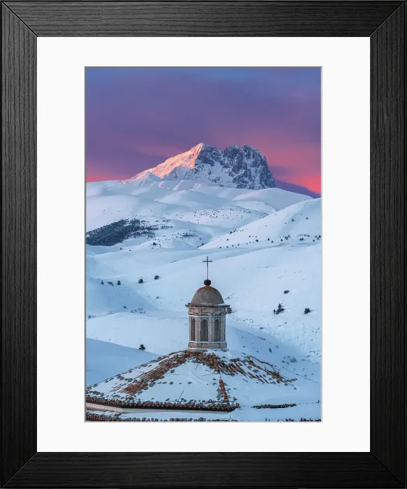 Framed Print : Church of Santa Maria della Pieta with Gran Sasso (Corno Grande, Rocca Calascio, Gran Sasso e Monti della Laga National Park, Apennines, L'Aquila province, Abruzzo, Italy) Framed Print : Church of Santa Maria della Pieta with Gran Sasso (Corno Grande, Rocca Calascio, Gran Sasso e Monti della Laga National Park, Apennines, L'Aquila province, Abruzzo, Italy)