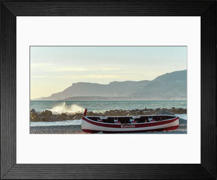 Framed Print : Europe, Italy, Bordighera. A winter afternoon on the beach of Bordighera Framed Print : Europe, Italy, Bordighera. A winter afternoon on the beach of Bordighera