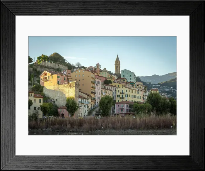 Framed Print : Europe, Italy, Liguria. The old town of Ventimiglia, border to France Framed Print : Europe, Italy, Liguria. The old town of Ventimiglia, border to France