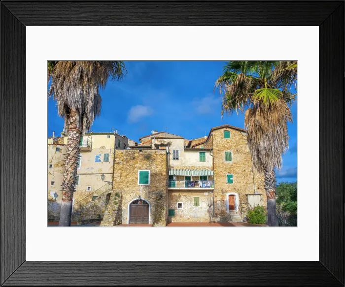 Framed Print : Europe, Italy, Liguria. Sasso di Bordighera, a little hamlet in the hills above Bordighera Framed Print : Europe, Italy, Liguria. Sasso di Bordighera, a little hamlet in the hills above Bordighera