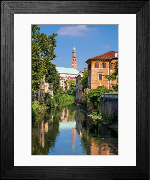 Framed Print : Scenic view of Basilica Palladiana and Torre Bissara clock tower, Vicenza, Veneto, Italy Framed Print : Scenic view of Basilica Palladiana and Torre Bissara clock tower, Vicenza, Veneto, Italy