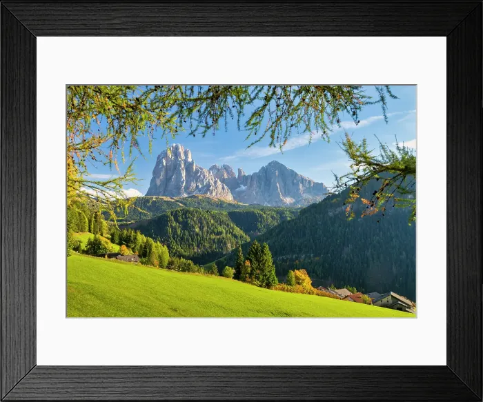 Framed Print : Sassolungo Mountain, Ortisei - St. Ulrich, Trentino Alto Adige, South Tyrol, Dolomites, Italy Framed Print : Sassolungo Mountain, Ortisei - St. Ulrich, Trentino Alto Adige, South Tyrol, Dolomites, Italy