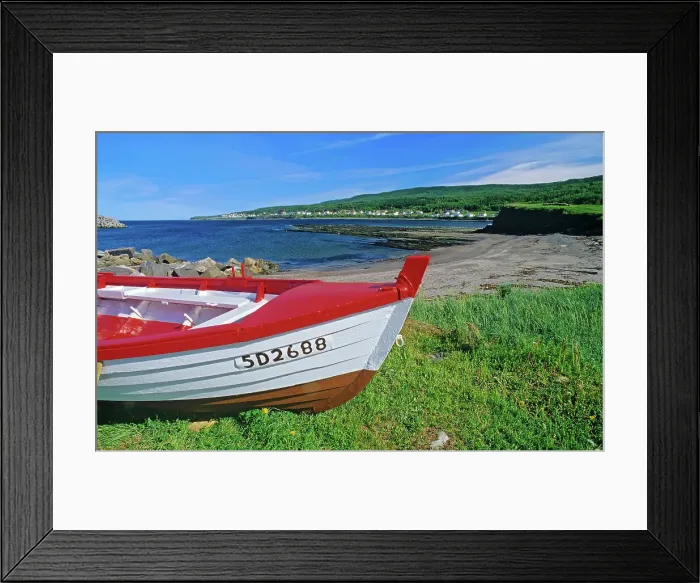 Framed Print : Old fishing boat on the shore of the Gulf of St. Lawrence ( Atlantic Ocean). Anse-A-Valleau, Quebec, Canada Framed Print : Old fishing boat on the shore of the Gulf of St. Lawrence ( Atlantic Ocean). Anse-A-Valleau, Quebec, Canada