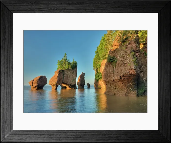 Framed Print : Hopewell Rocks as tide recedes Framed Print : Hopewell Rocks as tide recedes