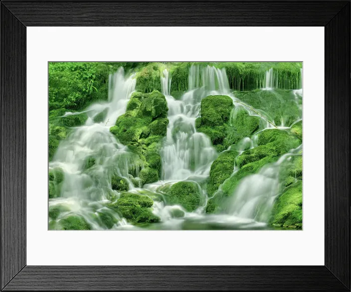 Framed Print : Dickson Creek at Dickson Falls in Fundy National Park, New Brunswick, Canada