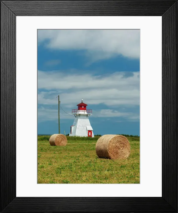 Framed Print : Lighthouse in Darnley Basin Darnley, Prince Edward Island, Canada Framed Print : Lighthouse in Darnley Basin Darnley, Prince Edward Island, Canada