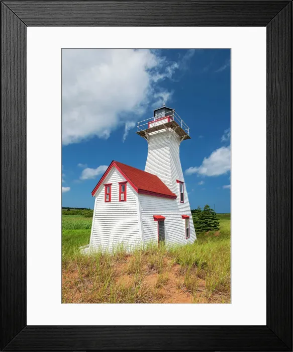 Framed Print : New London Lighthouse off New London Bay New London, Prince Edward Island, Canada Framed Print : New London Lighthouse off New London Bay New London, Prince Edward Island, Canada