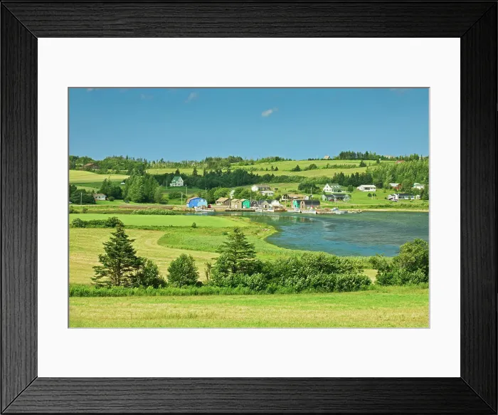 Framed Print : Coastal village French River, Prince Edward Island, Canada Framed Print : Coastal village French River, Prince Edward Island, Canada