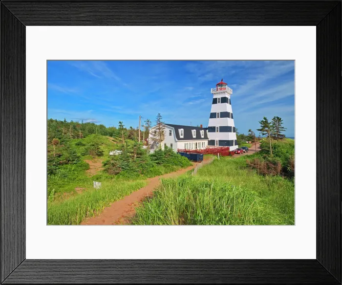 Framed Print : West Point Lighthouse and red sand West Point, Prince Edward Island, Canada Framed Print : West Point Lighthouse and red sand West Point, Prince Edward Island, Canada