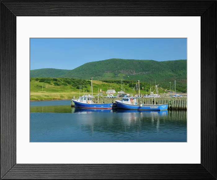 Framed Print : Fishing boats ion Cabot Trail, Cheticamp, Nova Scotia, Canada Framed Print : Fishing boats ion Cabot Trail, Cheticamp, Nova Scotia, Canada