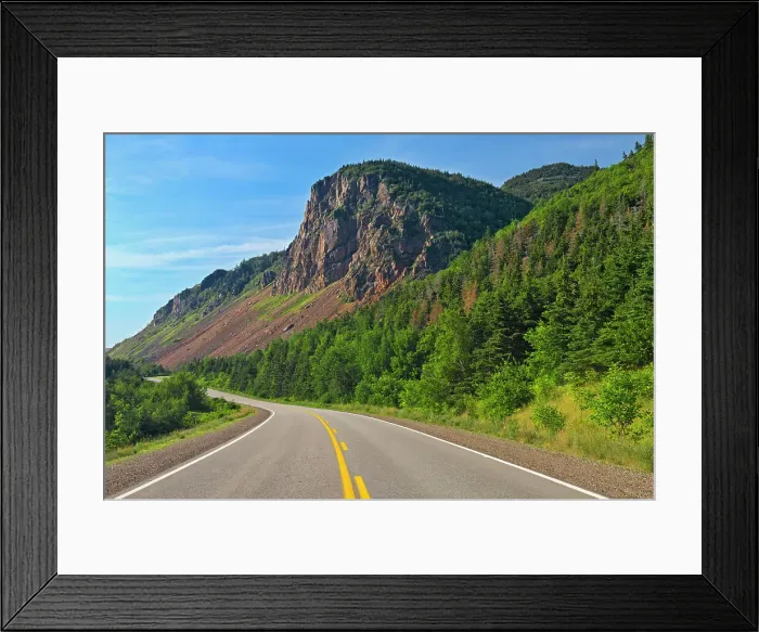 Framed Print : The Cabot Trail. Appalachain Mountains. Near Cheticamp. Cape Breton Island. Cape Breton Highlands National Park, Nova Scotia, Canada Framed Print : The Cabot Trail. Appalachain Mountains. Near Cheticamp. Cape Breton Island. Cape Breton Highlands National Park, Nova Scotia, Canada