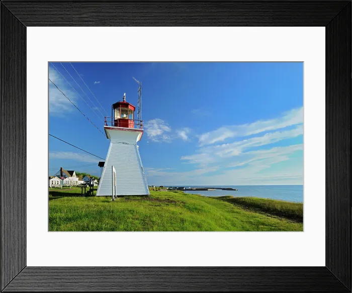 Framed Print : Lighthouse on the Northumberland Strait Cap-Lumiere, New Brunswick, Canada Framed Print : Lighthouse on the Northumberland Strait Cap-Lumiere, New Brunswick, Canada