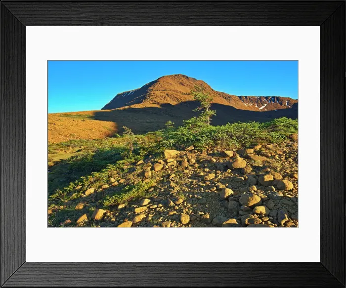 Framed Print : The Tablelands at sunset. Earth's mantle exposed. Gros Morne National Park, Newfoundland & Labrador, Canada Framed Print : The Tablelands at sunset. Earth's mantle exposed. Gros Morne National Park, Newfoundland & Labrador, Canada