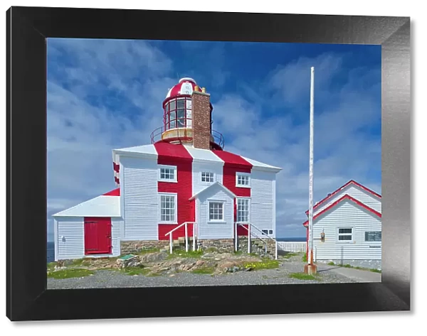 Lighthouse on Bonavista Peninsula. Atlantic Ocean. Cape Bonavista, Newfoundland & Labrador, Canada