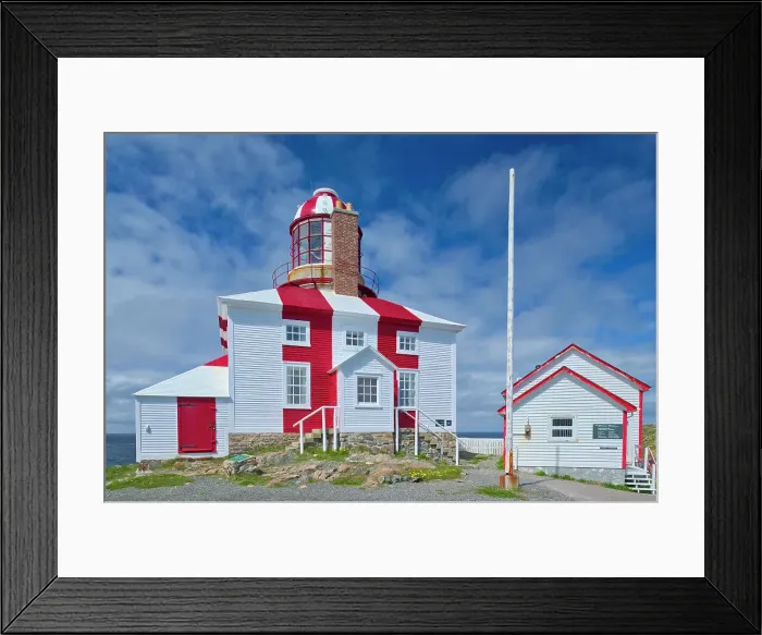 Framed Print : Lighthouse on Bonavista Peninsula. Atlantic Ocean. Cape Bonavista, Newfoundland & Labrador, Canada Framed Print : Lighthouse on Bonavista Peninsula. Atlantic Ocean. Cape Bonavista, Newfoundland & Labrador, Canada