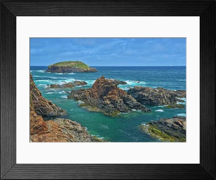 Framed Print : Rocky shoreline looking towards the Atlantic Ocean on the Bonavista Peninsula. Elliston, Newfoundland & Labrador, Canada Framed Print : Rocky shoreline looking towards the Atlantic Ocean on the Bonavista Peninsula. Elliston, Newfoundland & Labrador, Canada