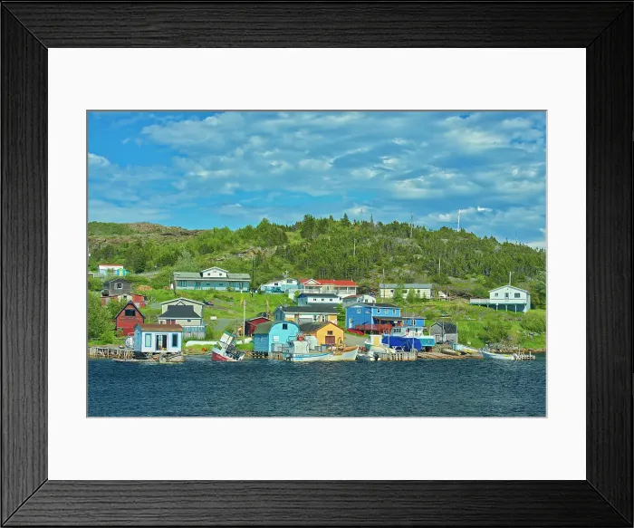 Framed Print : FIshing village. Baie Verte Peninsula. Atlantic Ocean. Fleur de Lys, Newfoundland & Labrador, Canada Framed Print : FIshing village. Baie Verte Peninsula. Atlantic Ocean. Fleur de Lys, Newfoundland & Labrador, Canada