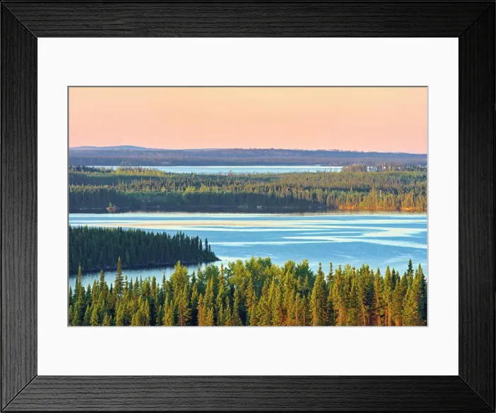 Framed Print : Overview of Lac Gilman Chibougameau, Quebec, Canada Framed Print : Overview of Lac Gilman Chibougameau, Quebec, Canada