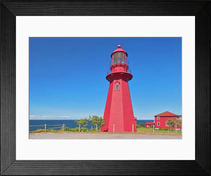 Framed Print : Ligthouse on the shore of the St. Lawrence River. Gaspesie Region La Martre, Quebec, Canada Framed Print : Ligthouse on the shore of the St. Lawrence River. Gaspesie Region La Martre, Quebec, Canada