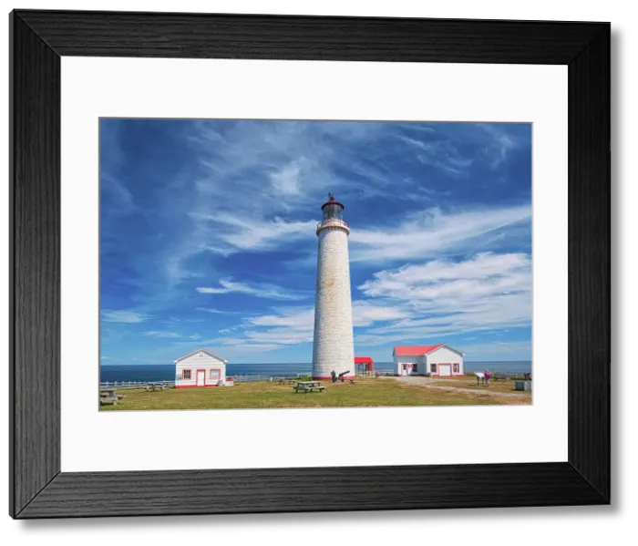 Framed Print : Cap-des-Rosiers Lighthouse on the shore of the St. Lawrence River. Gaspesie Region Cap-des-Rosiers, Quebec, Canada Framed Print : Cap-des-Rosiers Lighthouse on the shore of the St. Lawrence River. Gaspesie Region Cap-des-Rosiers, Quebec, Canada