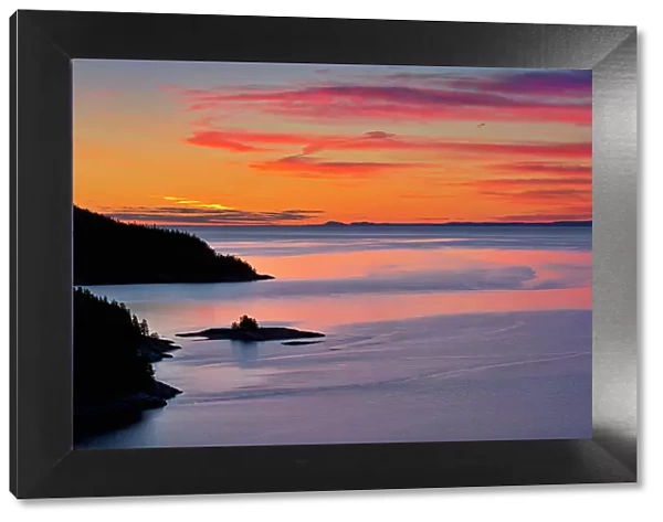 Dawn on the Saguenay River Tadoussac, Quebec, Canada