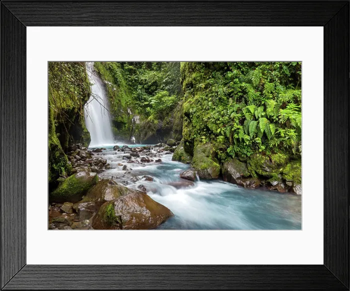 Framed Print : Costa Rica, Las Gemelas waterfall Framed Print : Costa Rica, Las Gemelas waterfall