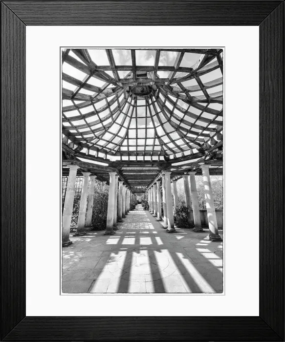Framed Print : Hampstead Pergola, London, England Framed Print : Hampstead Pergola, London, England