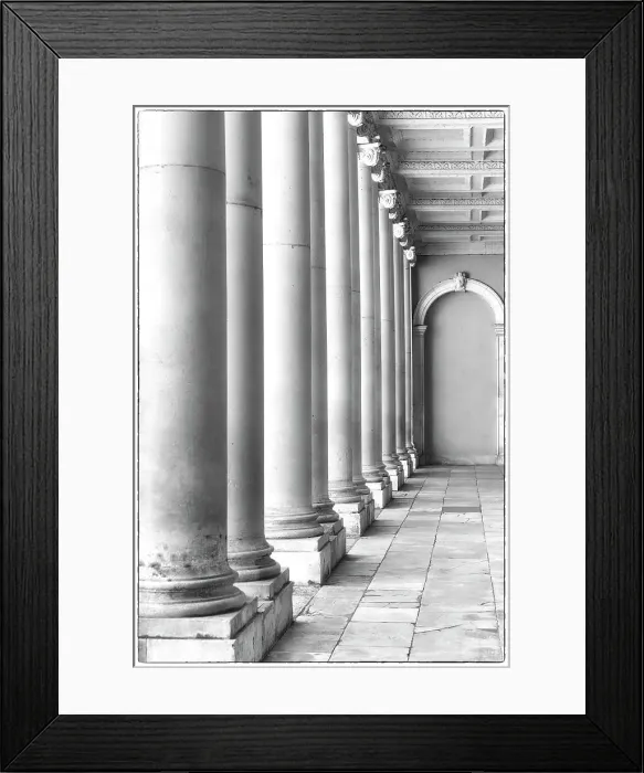Framed Print : A passage in Hampton Court Palace, London, England
