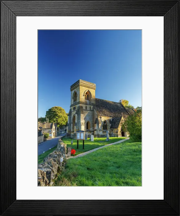 Framed Print : St Barnabas Church, Snowshill, Cotswolds, Gloucestershire, England