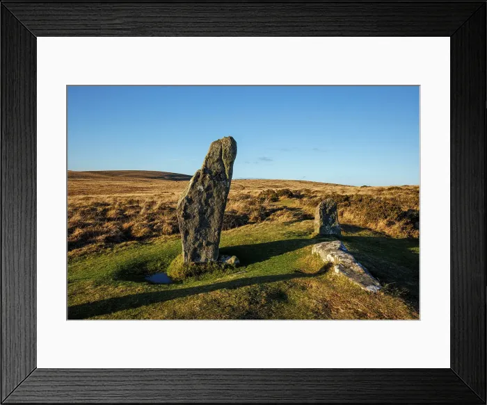 Framed Print : Scorhill Stone Circle, Dartmoor, Devon, England, UK Framed Print : Scorhill Stone Circle, Dartmoor, Devon, England, UK