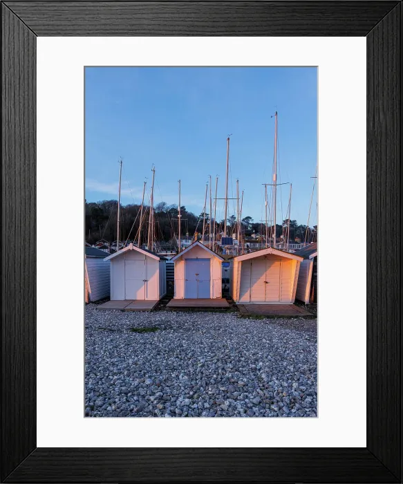 Framed Print : Beach huts, Lyme Regis, Dorset, England, UK