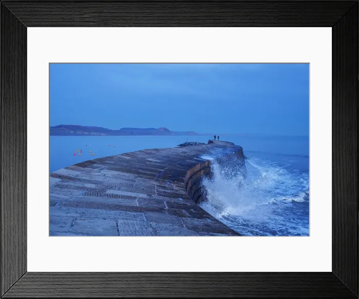 Framed Print : People on the Cobb, Lyme Regis, Dorset, England, UK Framed Print : People on the Cobb, Lyme Regis, Dorset, England, UK