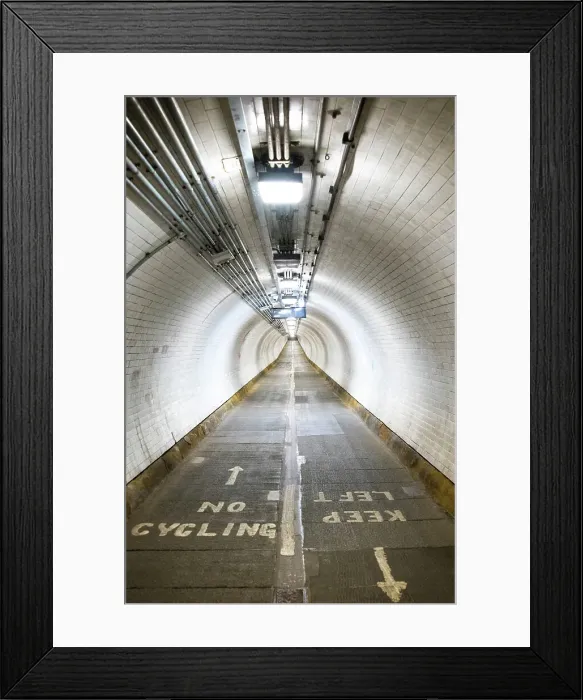 Framed Print : Woolwich Foot Tunnel under River Thames, London, England Framed Print : Woolwich Foot Tunnel under River Thames, London, England