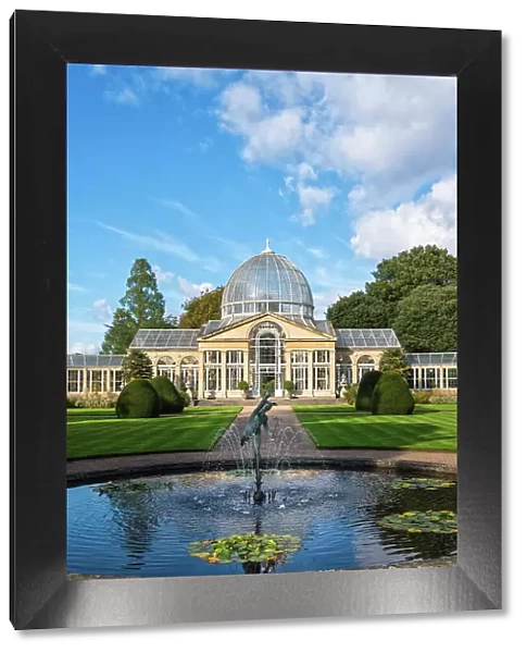 The Great Conservatory in the garden of Syon Park, the first conservatory to be built from metal and glass on a large scale, London, England