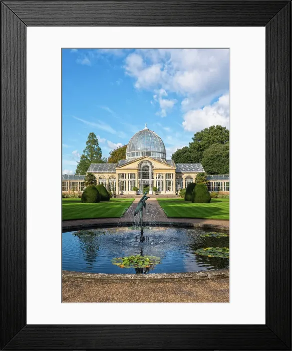 Framed Print : The Great Conservatory in the garden of Syon Park, the first conservatory to be built from metal and glass on a large scale, London, England Framed Print : The Great Conservatory in the garden of Syon Park, the first conservatory to be built from metal and glass on a large scale, London, England