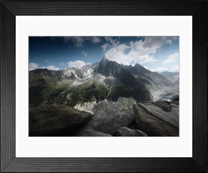 Framed Print : The majestic Aiguille du Dru. French Alps, France